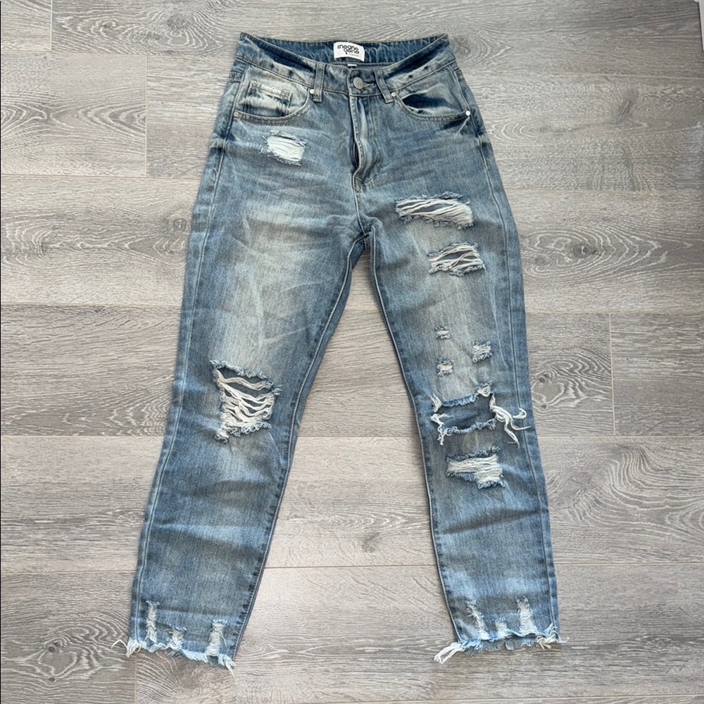 Distressed Blue Jeans for Women